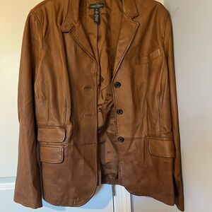 Ralph Lauren Brown Leather Jacket